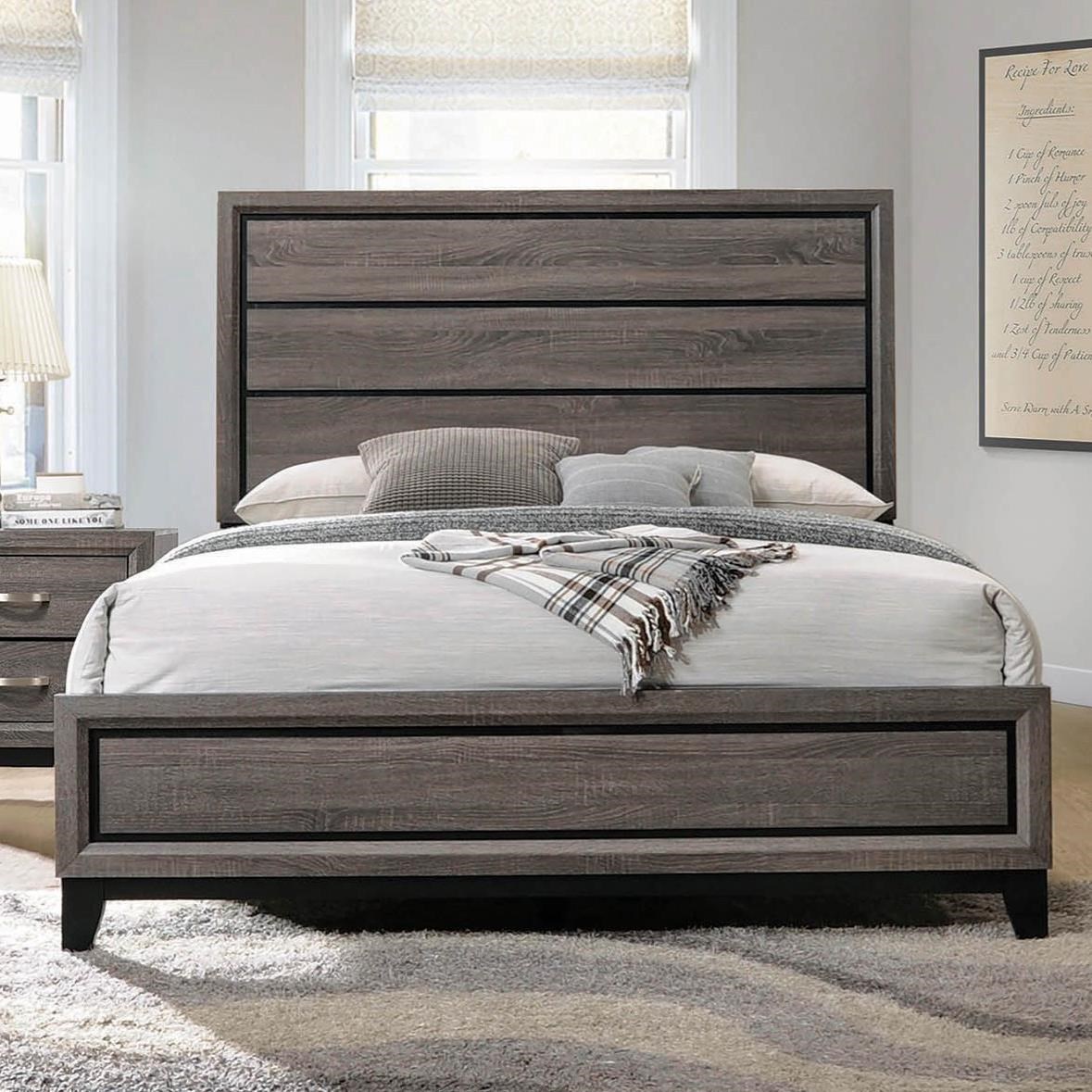 Coaster Watson Contemporary Queen Bed A1 Furniture & Mattress Panel